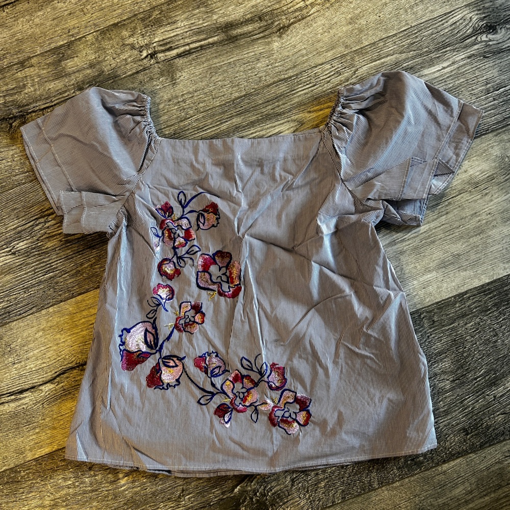 Floral Embroidered Top